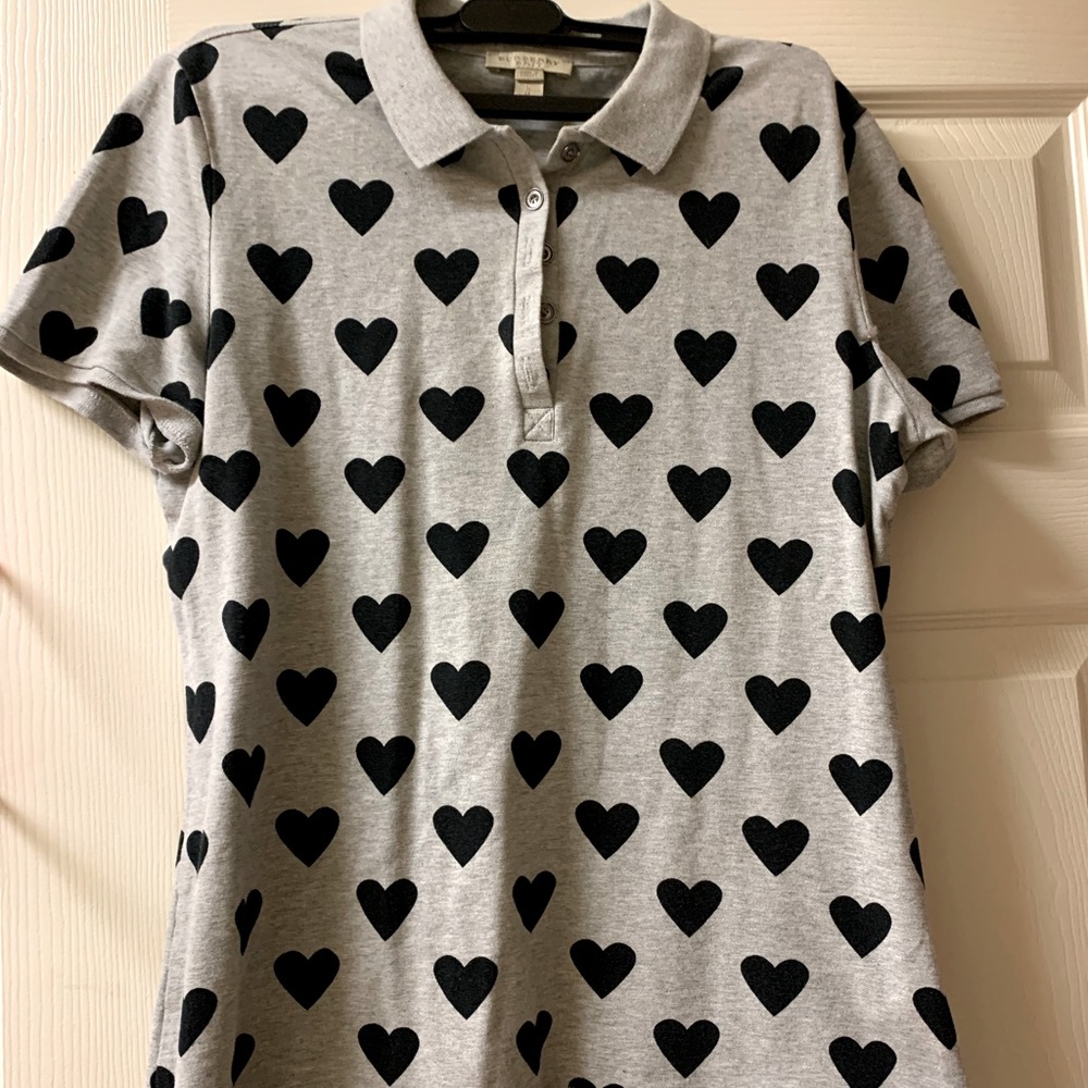Like new Burberry Brit hearts polo Woman L